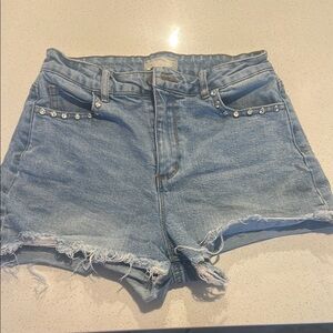 Women's Blue Denim Shorts